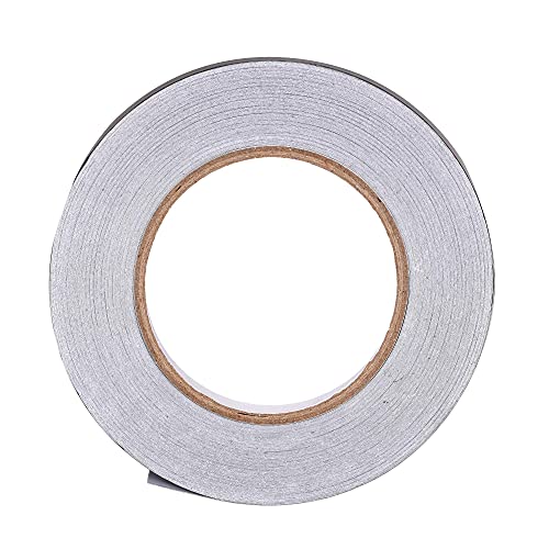 Image of uxcell Aluminum Foil Tape Black Matte Tape Non Reflective 15mmx50m /164ft for HVAC, Sealing, Patching Hot and Blocking Light 2pcs