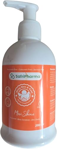 Maxi Shine Coat and Skin Supplement for Cats and Dogs, Shiny Skin, Healthy Coat, 250ml