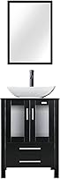 Vista 23 de eclife Tocador de Baño Moderno de 24" Combo Lavabo Gabinete Independiente con Puerta de Cierre Suave, Sin Lavabo de Recipiente, Grifo, Desagüe