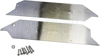 Raidenracing Stainless Steel Skid Plate 2 Side Panels Chassis Protect Armor fits Traxxas V1 1/10 MAXX - 2pcs