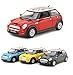Welly Mini Cooper British Union Jack Flag Roof Model Car 1:36 Escala Diecast Metal Apertura Puertas Pullback Go Acción Color Aleatorio