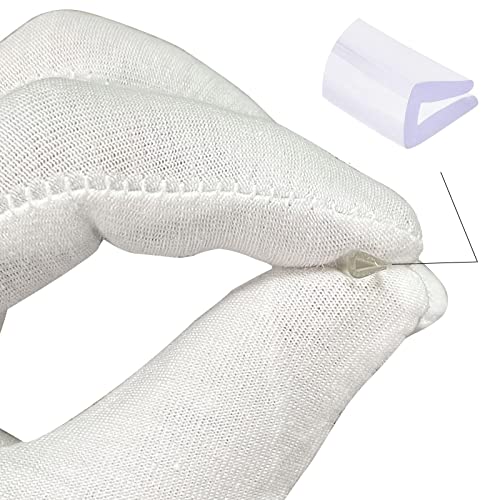 TA-VIGOR Trim Seal, Transparent PVC U-Seal Channel Edge Protector Sheet, Fits 1-3mm Edge 1Meter/3.28Ft Length, 0.39" Height - Image 3