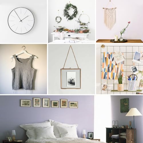 Image of 50pcs Picture Hanging Nails, Eikvivn Picture Hangers Holds 10-60lbs, One Step Hangers,Picture Hanging Pins for Drywall, Picture Frame, Canvas, Mirror Hanging Decoration