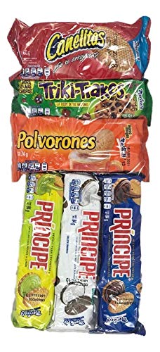 Vista 7 de Marinela Paquete de galletas Principe Chocolate / Chocolate Blanco / Limón, Triki-Trakes, Polvorones y Canelitas