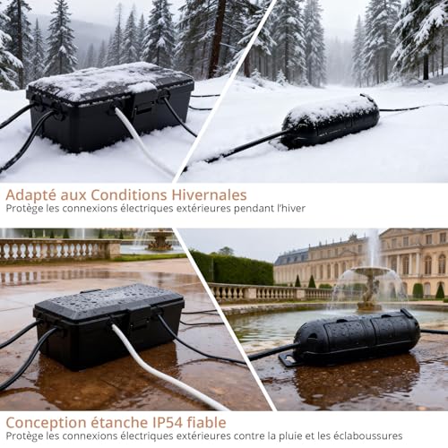 Boîtier étanche extérieur IP54 Kamtop en ABS robuste haute protection - 5