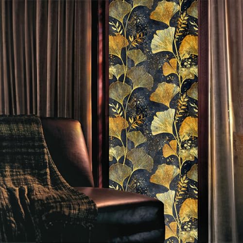 Vinilo decorativo para ventana 40x300cm textura oro miniatura 2