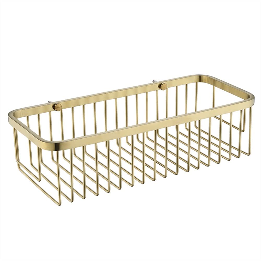 Estante de baño de acero inoxidable de esquina rectangular de pared