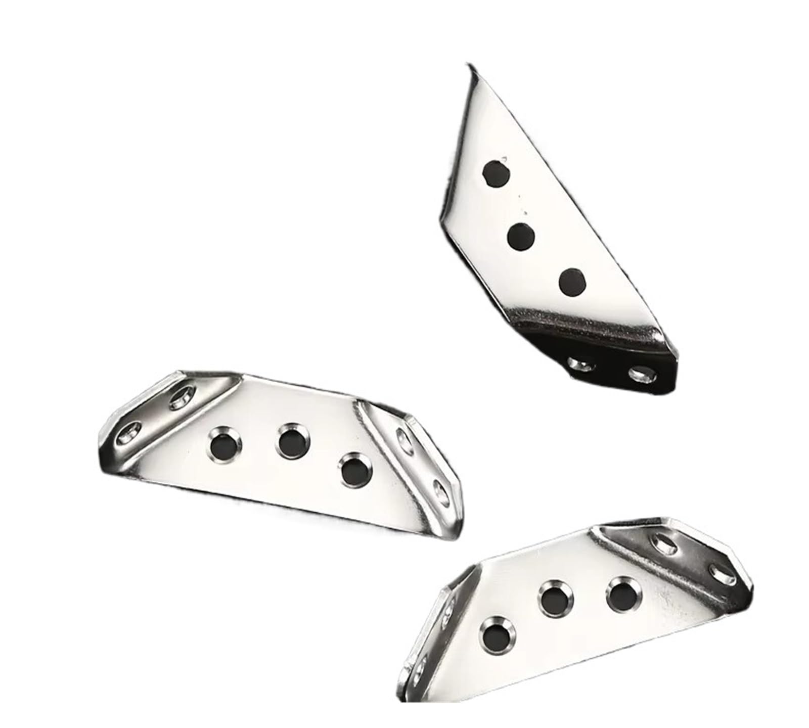 Staffe angolari a 90° in acciaio inossidabile rinforzato | 10 o 20 pezzi, supporti di sostegno for collegamento mobili(10PCS)