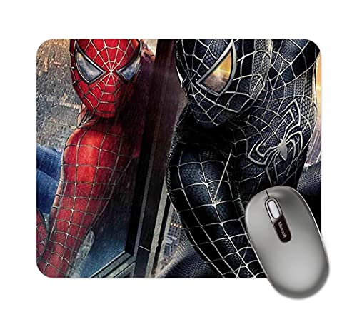Image of ZORI Avengers - Spiderman in Double (Black and RED) Gaming Mouse Pad - Computer Laptop PC| WFH Office | Anti-Skid, Anti-Slip, Rubber Base | Avengers Superhero | (SPIDERMAN-04 Double)