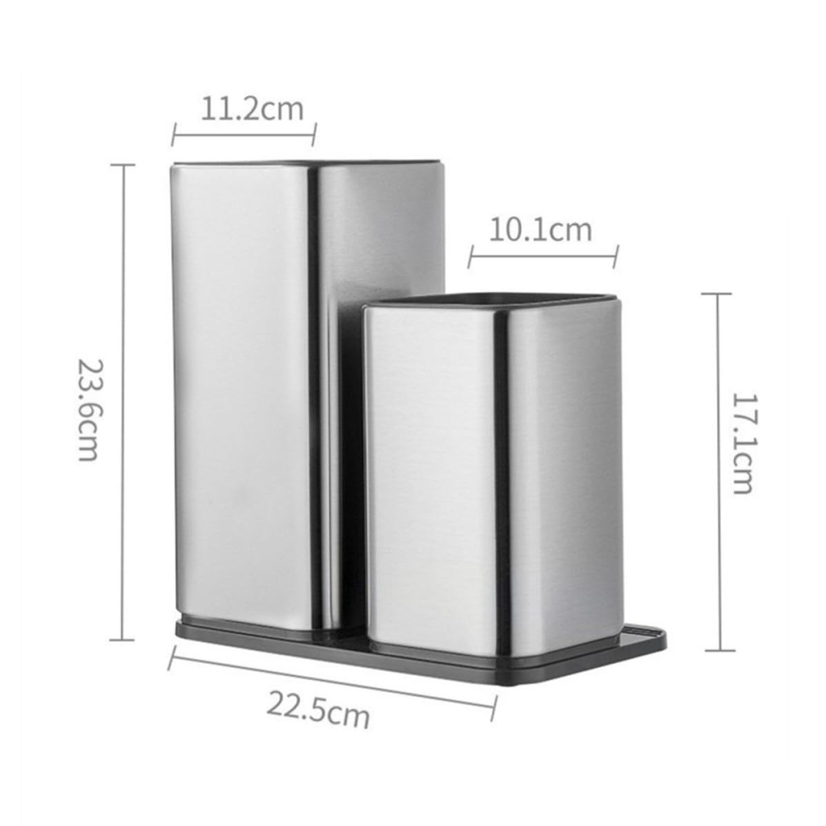 Ciieeo Porta Coltelli da Cucina in Acciaio Inox, Semplice e Creativo