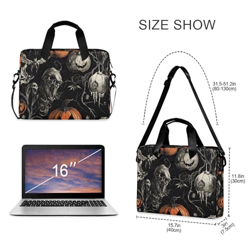 Funda para portátil calabaza y calavera ALAZA 13-15.6" miniatura 4