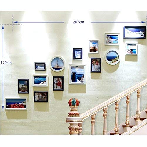 Amazon.co.jp: 階段の写真の壁の廊下の組み合わせの写真フレームの壁