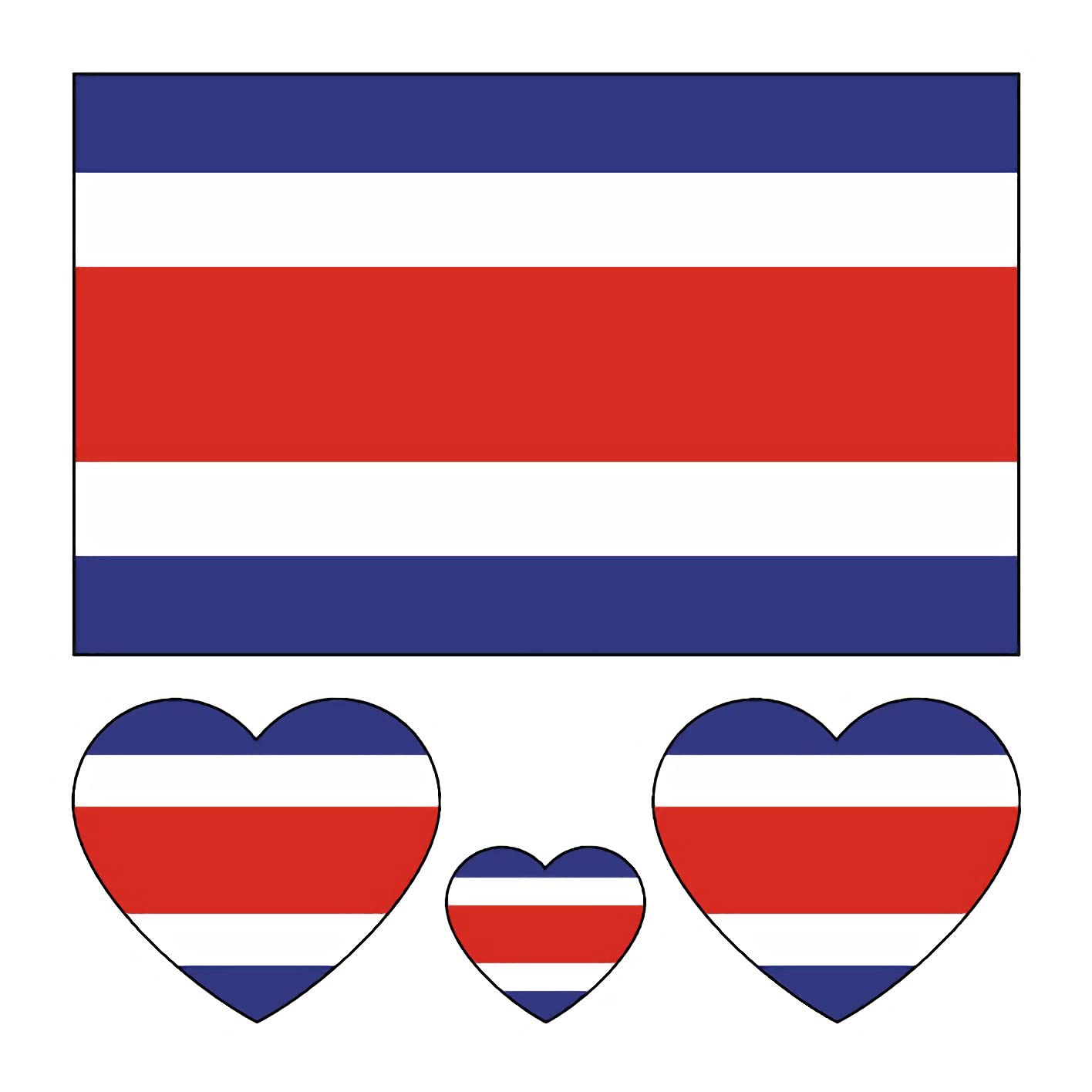 Costa Rica Flag Tattoos,10 Sheets Costa Rica Sports Temporary Face Stickers,40 Pcs Waterproof Sports Sweat Costa Rica Flag Removable Fake Tattoos For Men Teenages Women (Costa Rica)