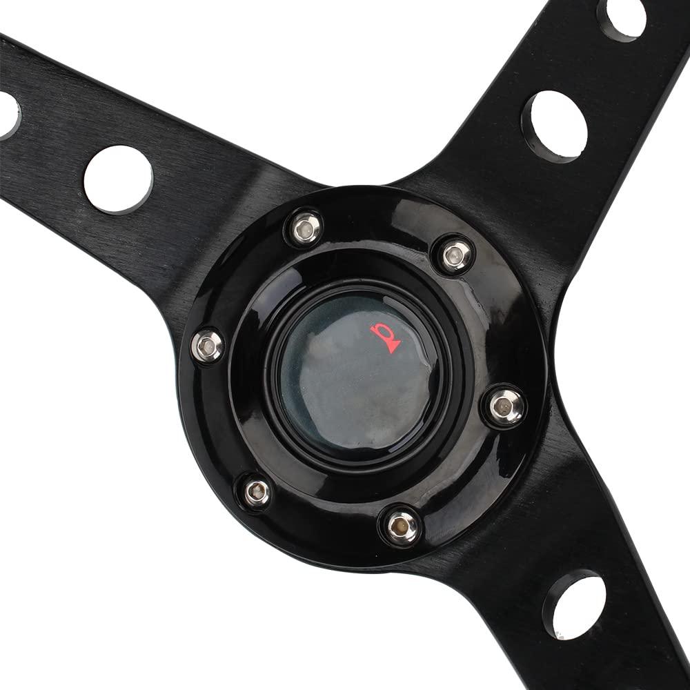 Volante da Corsa Universale,Volante Sportivo Volanti da corsa for auto in PU Volante sportivo universale 14 pollici