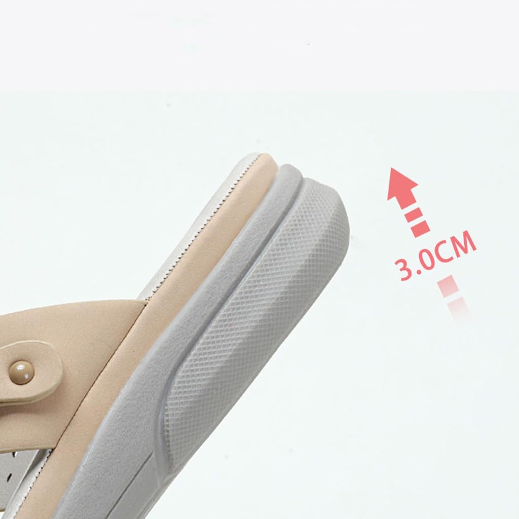 Chanclas para Mujer, Playa de Verano, Sandalias, Zapatillas con Punta Abierta para Exteriores, para Playas, Viajes, Vacaciones (marrón, 38 EU)