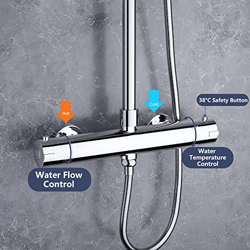 MORADO Colonna Doccia con Miscelatore Termostatico...