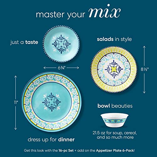 Corelle Boutique Lunch Plate Sorrento 8.5in (21.6cm) 6 Pack - Image 2