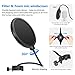 Neewer Condenser Microphone Kit - NW-700 Mic(Black), NW-35 Suspension Boom Scissor Arm Stand with Mount Clamp, Shock Mount (Silver), and Pop Filter for Home Studio Studio Broadcasting Recording