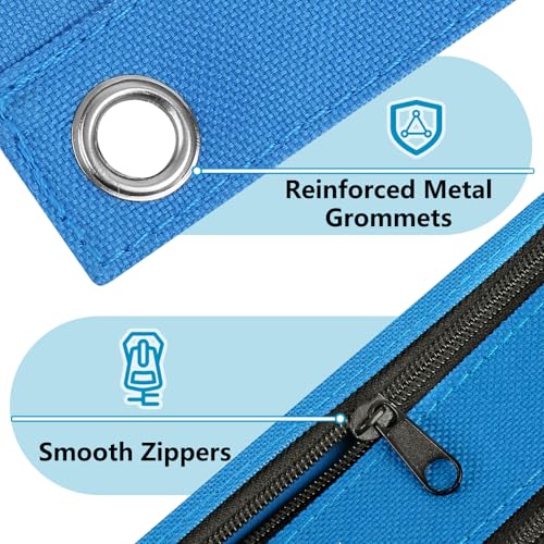 Forvencer Pencil Pouch for 3 Ring Binder, Clear Pencil Case Bag with Smooth Zipper, Pen Organizer for Girls Boys Kids, School Supplies, Back to College Stationery, Black