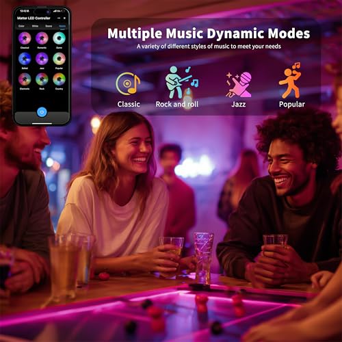 PAUTIX WiFi LED Controller for Single Color/CCT/RGB/RGBW/RGBCCT LED Strip Lights Compatible with Tuya APP/Smart Life/Alexa/Google Home/Siri,5IN1 DC12-48V Dimmable Controller Work with Matter