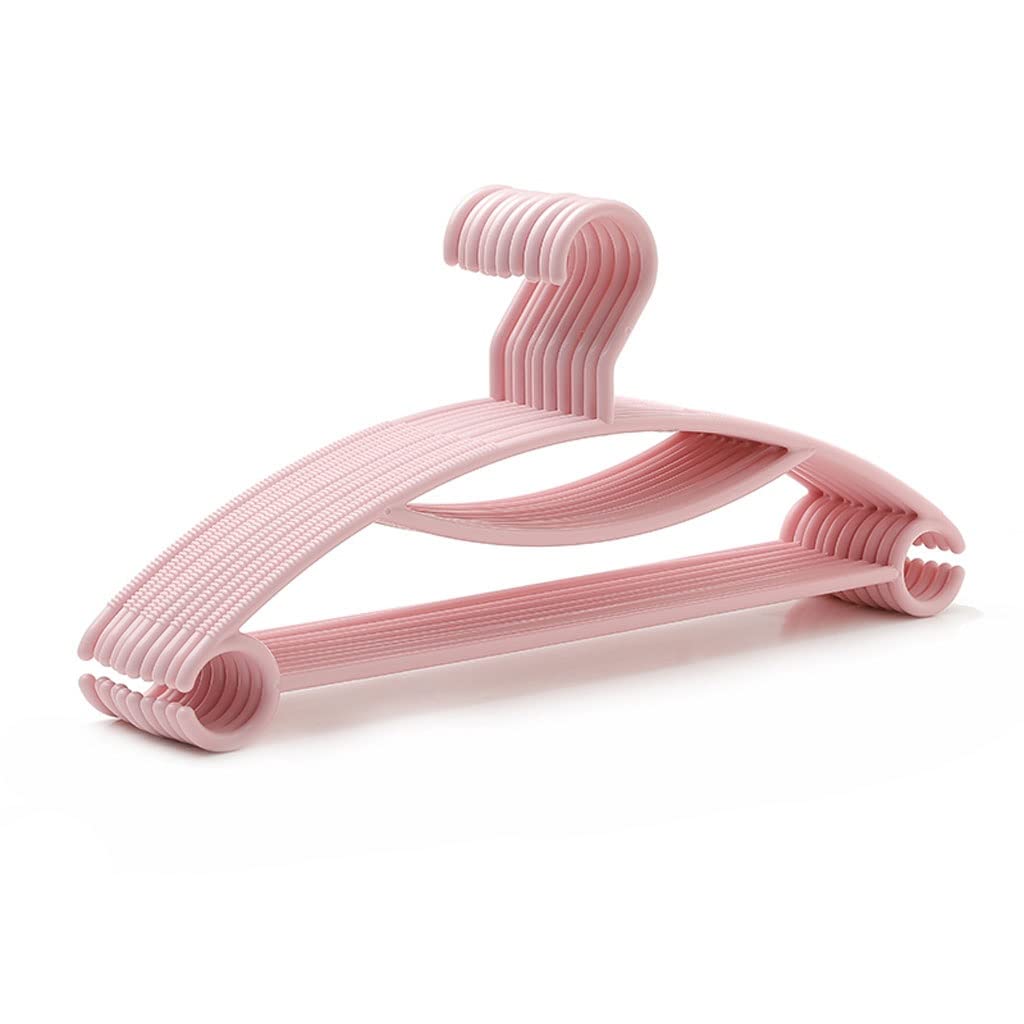 HCZKIUJY 10 Pack Coat Hanger Non-slip Plastic Household Wardrobe Storage Hanger Sturdy And Durable hangers for clothes non slip