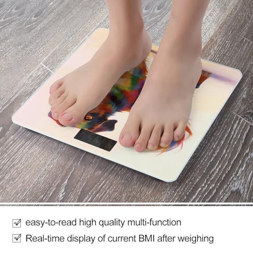 Báscula digital de baño con pantalla LED y vidrio templado miniatura 5