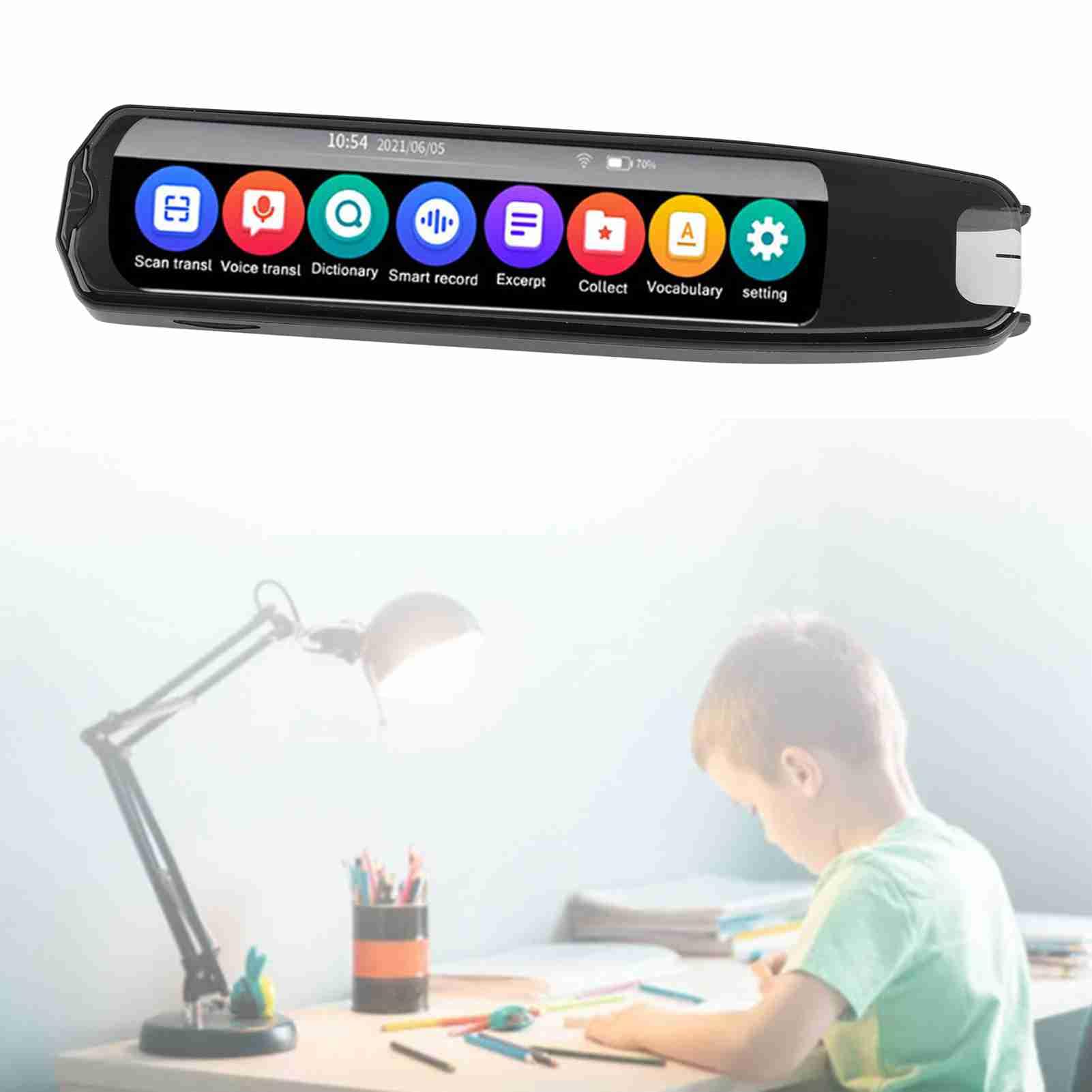 Bolígrafo Traductor Inteligente, para Aprendizaje de Idiomas, 113 Idiomas en Línea, 8 Sin Conexión, Diccionario Electrónico, Escanear Libros de Texto, Función de