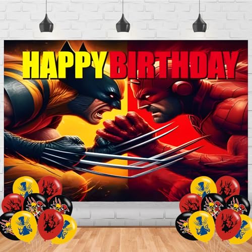 Pool Hero Birthday Backdrop