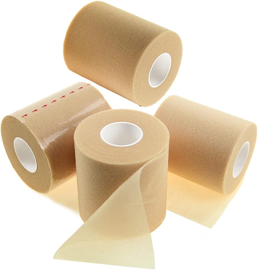 QiGui 4 Rollen Underwrap Tape Bandage de Mousse Bandage PreTape Ruban
