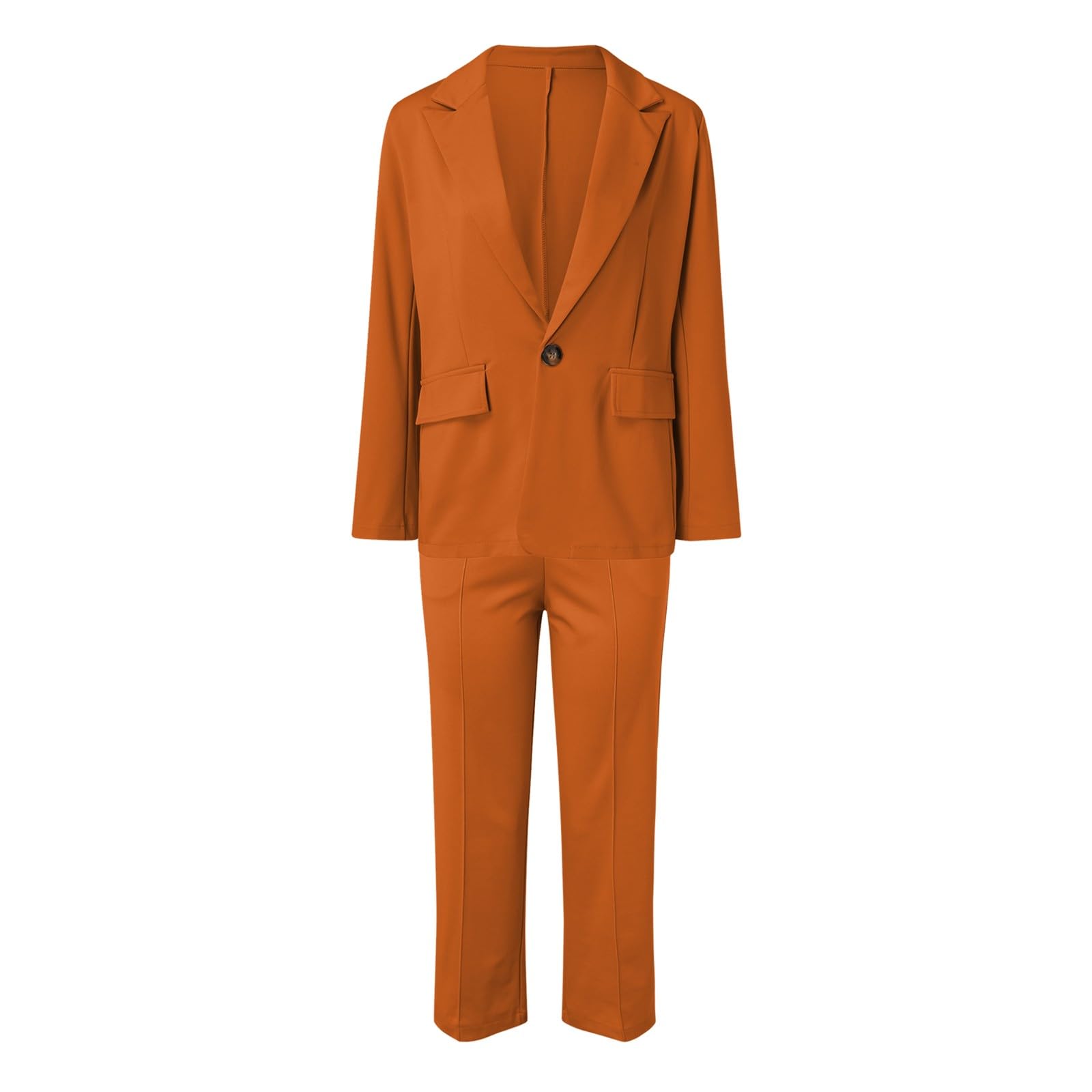 Traje Mujer Dos Piezas, Blazer Americana Elegante con Pantalón a Juego, Conjunto Formal Casual para Oficina, Negocios y Eventos