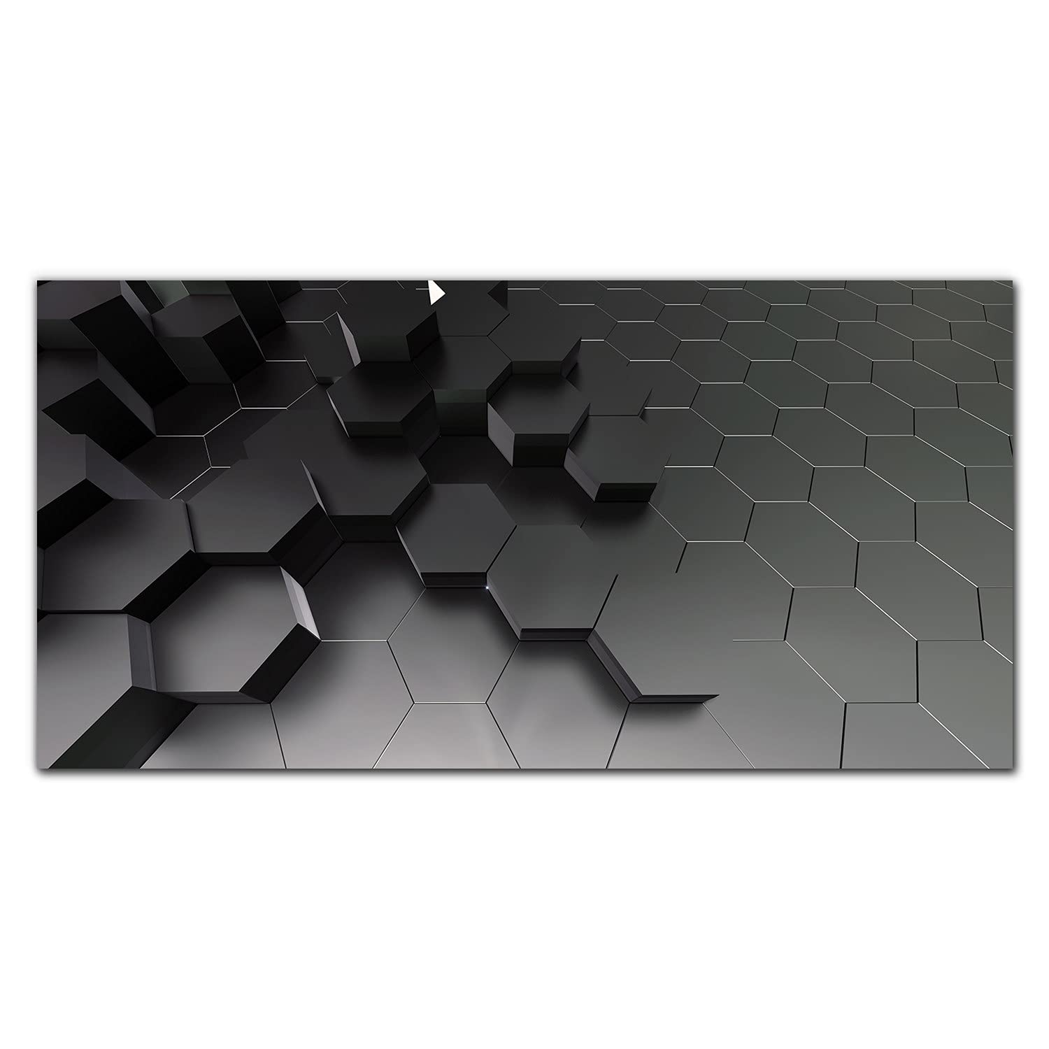 Crédence de cuisine en verre trempé 140x70 cm protection murale Coloray effet 3D