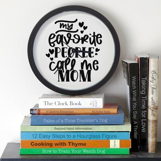 CafePress My Favorite People Call Me Mom Sweet Mother's Day 10" Wall Clock for Livingroom, Kitchen, or Office