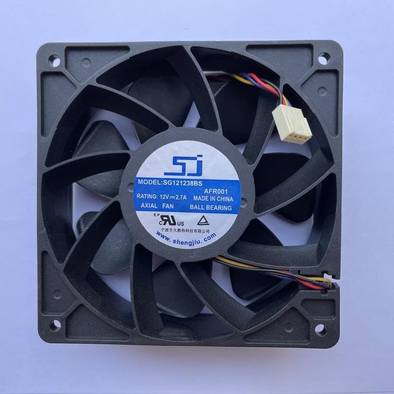 6PCS New SJ SG121238BS DC 12V 2.7A S7 S9 T9 L3 Server Square Fan Violence Fan