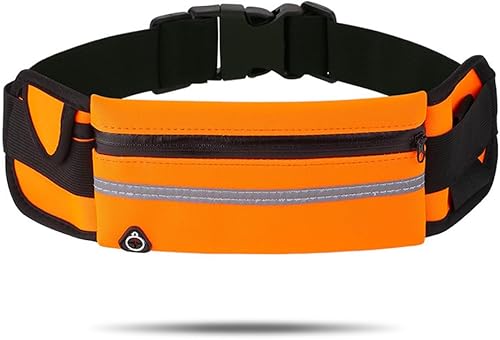 Miniatura 8 de Riñonera de cinturón para correr,Riñonera resistente al agua,Bolsa ajustable para correr, Azul, Sencillo Azul,Verde,Naranja,Rojo rosa