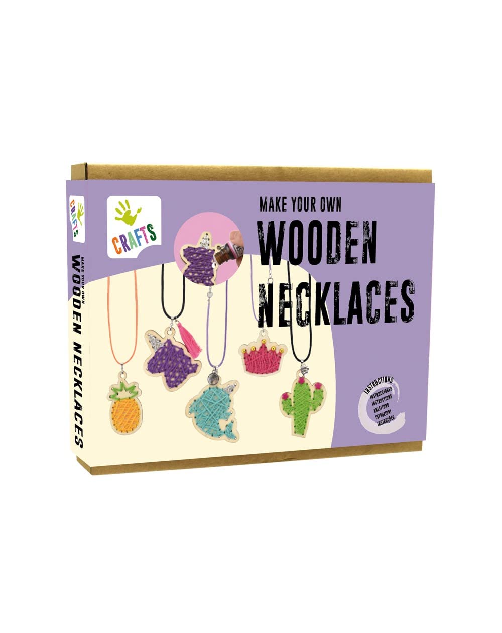 Andreu Toys - Make Your Own Wooden Necklaces Skill Games, Multicolor, Unique (1280090)
