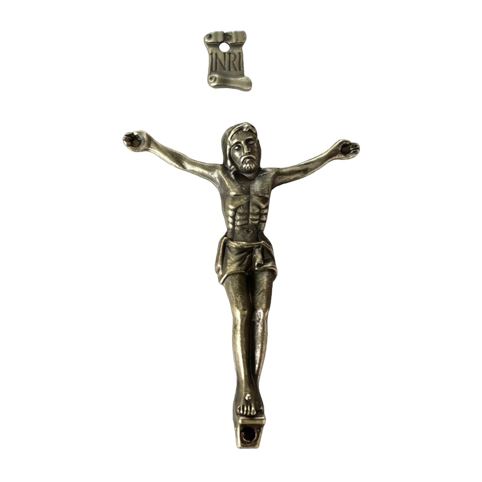 Oxxggkao Jesuses Crucifix Wall Crosses Catholic Sculpture Jesuses Statue Religious Home Decors Prayer Room Catholic Crucifix