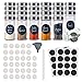 Miorkly Pot a Epices en Verre, Forme Ronde Bocaux Epices, 24PCS×100ml Epices Pots Rangement-Pots à éPices, Ensemble de Pot Epices Contenir Etiquette Epices、Entonnoir、Stylo Effaçable