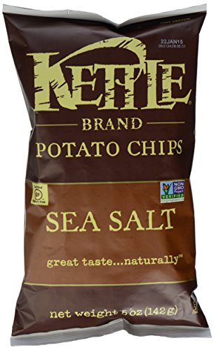 Kettle Brand Natural Gourmet Potato Chips with Sea Salt, 5 oz