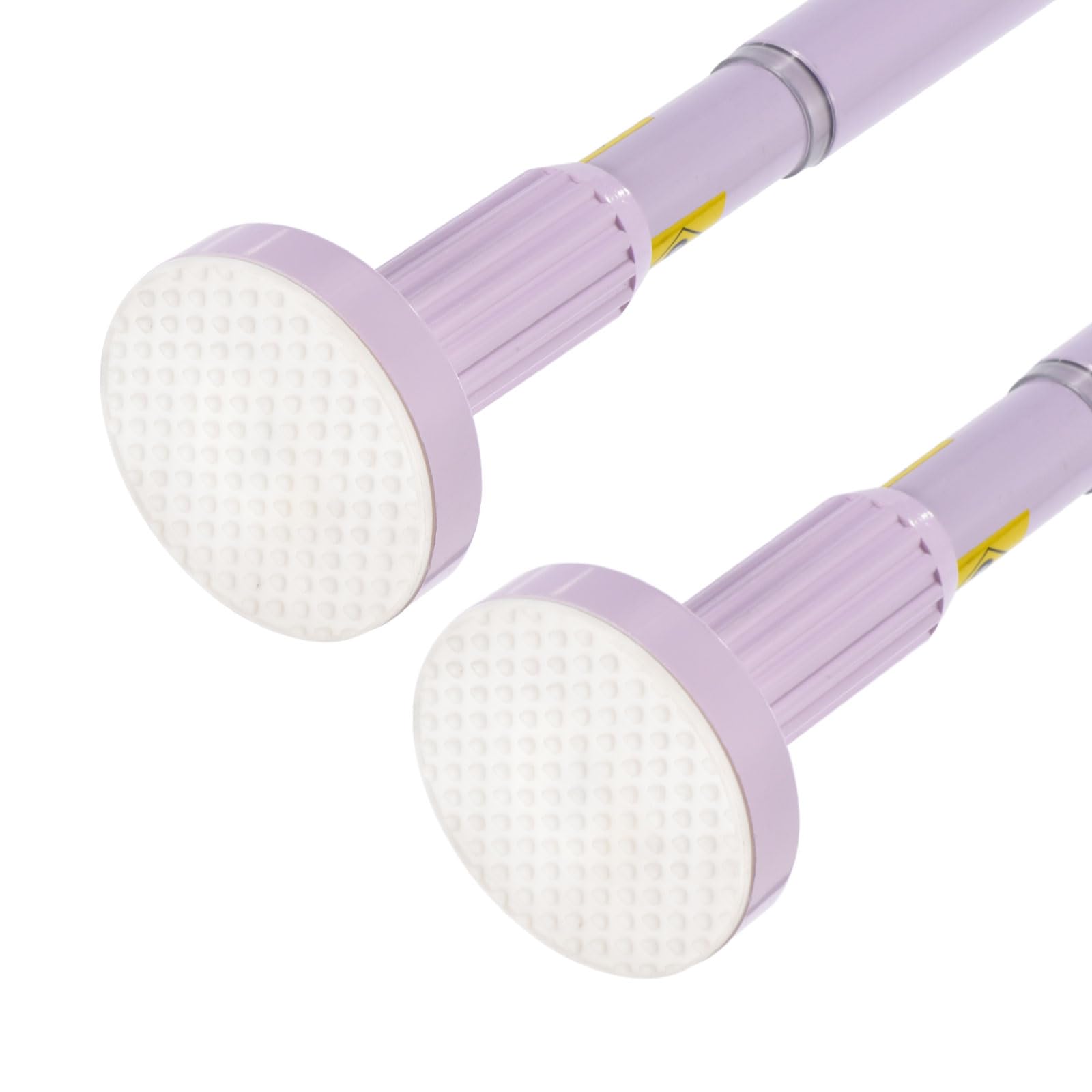 Lot de 2 tringles à rideaux réglables de 91,4 cm à 160 cm sans perçage en acier au carbone extensibles pour fenêtres, portes et armoires Finition violette