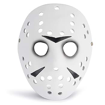 Amazon.co.jp: 樹脂ホッケーマスク 殺人鬼コスチューム コスプレ