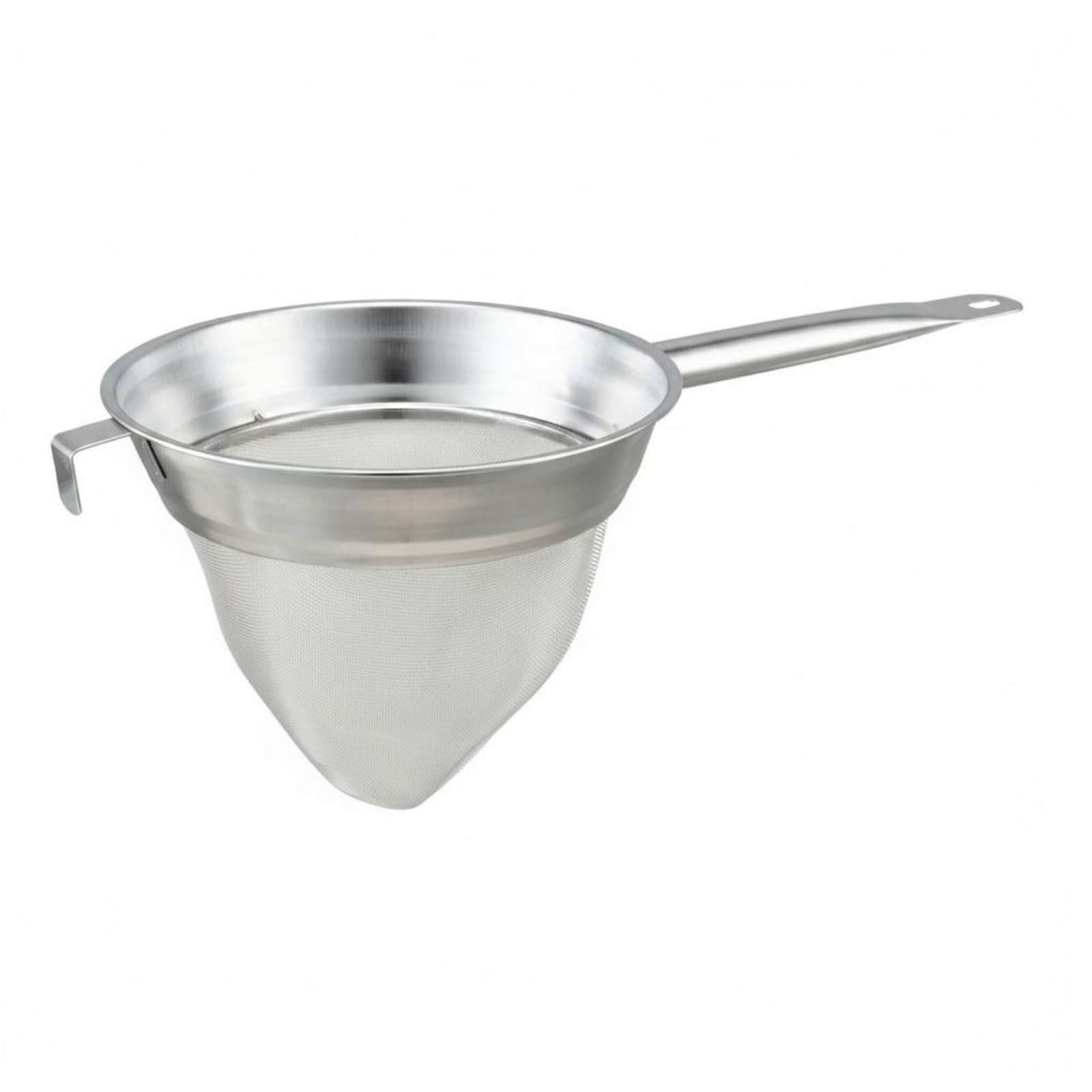 Gralara Colador de Forma de Embudo Acero Inoxidable Resistente a la Corrosión Filtro Forma Embudo Malla Colador Mano Metálico para Bar, Colador De 10 Pulgadas