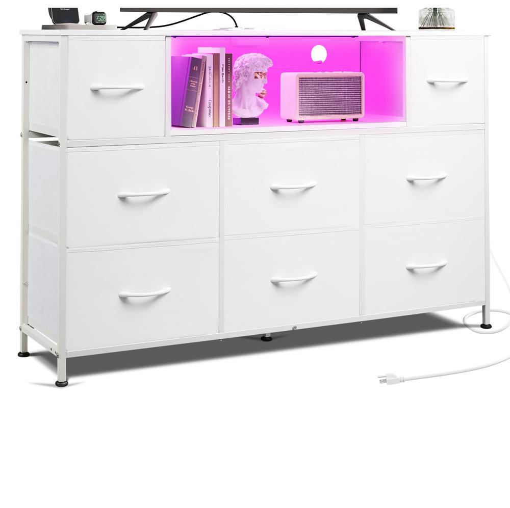 Amazon.com: WLIVE White Dresser TV Stand for 45, 50, 55 inch TV
