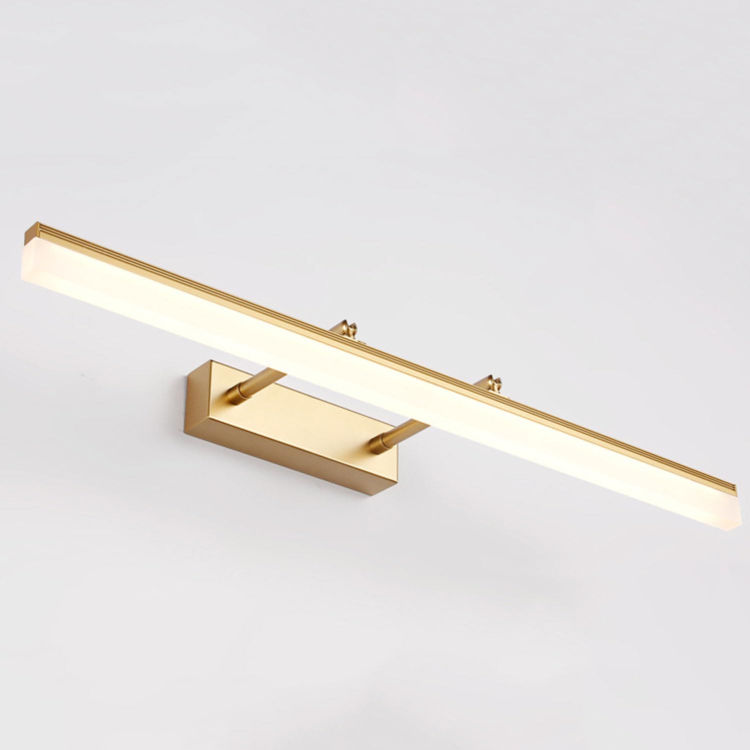 Luce Specchio Bagno LED Girevole di 180° 18W 1170 Lumen Impermeabile IP44 Lampada da Specchio Bagno Applique Bagno Specchio Moderno Bianco Caldo 3000K LED Specchio Lampada Nero