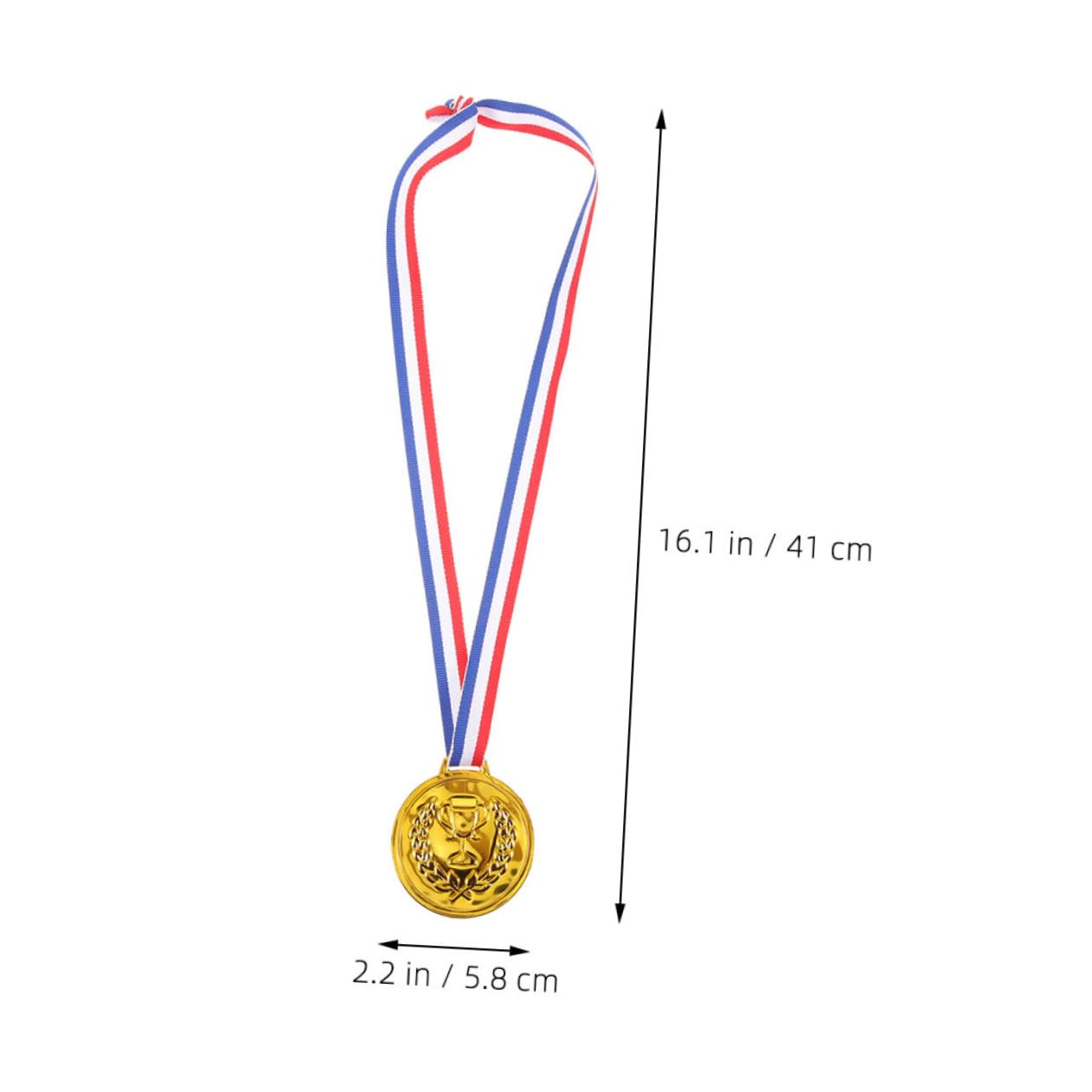 ifundom Medallas Deportivas de Fútbol Doradas 50 Piezas para Niños