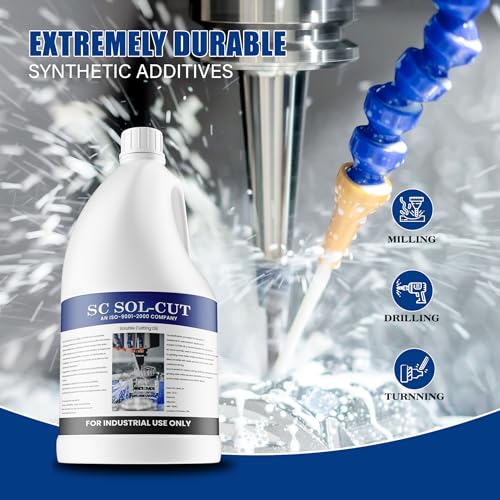 Image of Soluble Cutting Oil | Metal Working Fluid Advanced Metalworking Lubricant for Cutting and Grinding Machine (1L Bottle)