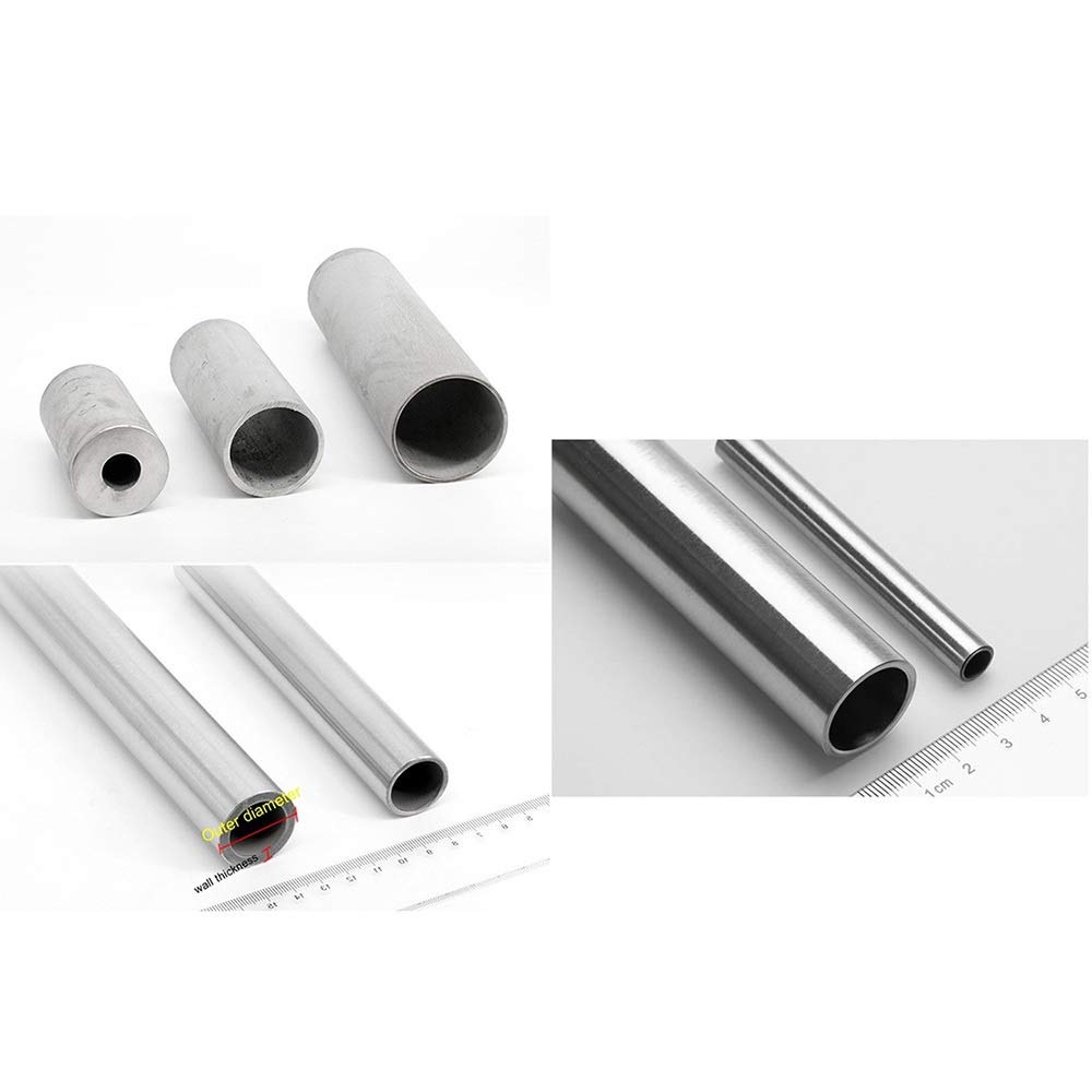 AIGUO Edelstahlrohr Präzisionsrohr, Rohraußendurchmesser 22 Mm, Länge 30/40/50 / 60cm, Innendurchmesser 16/17/18/19 / 20mm, Leicht Zu Schweißen, Sanitär-Zubehör (Color : 60cm, Size : 22x2.5)