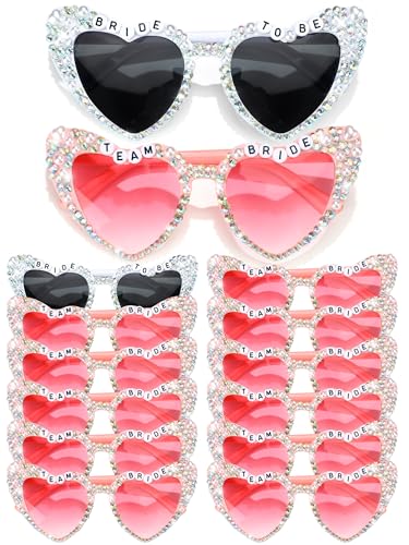 12 Pcs Bachelorette Party Sunglasses for Bridesmaids Bride Sunglasses for Wedding Party Favors