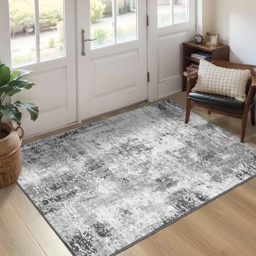 3x5 Abstract Washable Entryway Rug