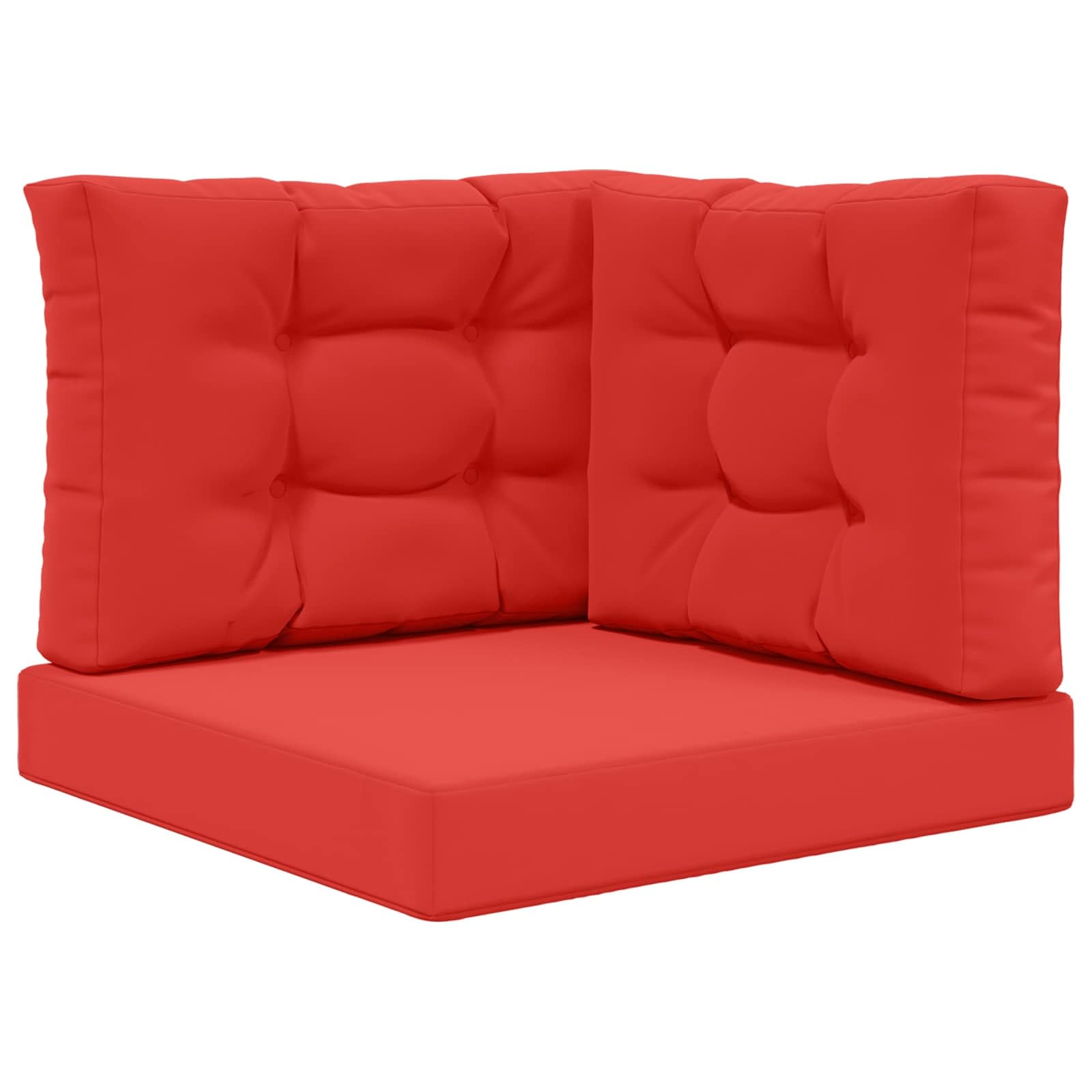 Coussin de canapé pour extérieur rouge lavable et antidérapant de jardin