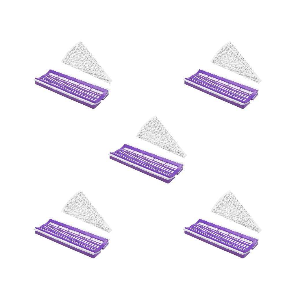 Organiseur de fil à broder point de croix violet par 5 pour éviter les nœuds d'échevettes